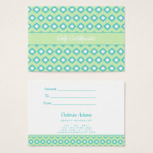 Mint Groen & Blauwgroen Tribal Ikat | Cadeaubon