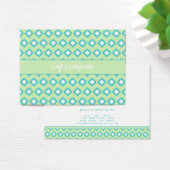 Mint Groen & Blauwgroen Tribal Ikat | Cadeaubon Visitekaartje (Bureau)
