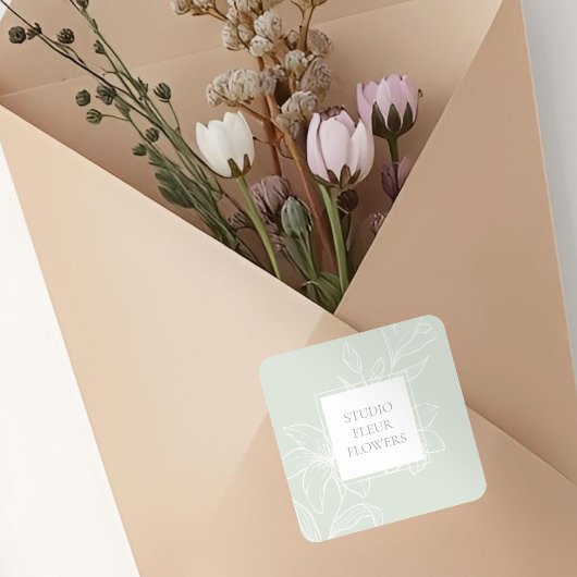 Mint Groen | Chic Floral Label