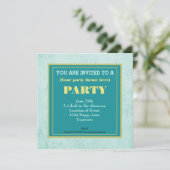 Mint Groen  document textuur Generieke Partij Kaart (Staand voorkant)