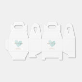 Mint Groen Eenvoudig Hart Baby shower Dank u Bedankdoosjes (Uitgevouwen)
