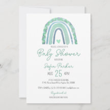 Mint-groen en blauwe toon-boho-regenboog