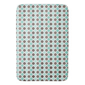 MINT GROEN- EN BROWN DIAMOND-PATRONEN BADMAT (Voorkant Verticaal)