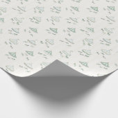 Mint Groen en Goud  Carrousel Gift Cadeaupapier (Hoek)