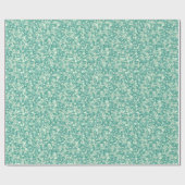 Mint groen en wit glitter en fonkelt. cadeaupapier (Vlak)