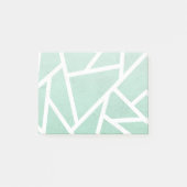Mint groen en wit mozaïekpatroon post-it® notes (Voorkant)