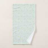 Mint groen geometrisch patroon bad handdoek (Handdoek)