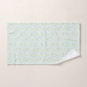 Mint groen geometrisch patroon bad handdoek (Handdoek)