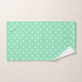 Mint groen gestippeld modern elegant Sjabloon tren Bad Handdoek (Handdoek)