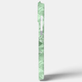 Mint Groen Glitter Metallic Chique Elegant Case-Mate iPhone Case (Achterkant / Links)
