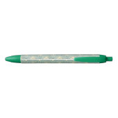 Mint groen, goud, Art Decopatroon, , retro,M Zwarte Inkt Pen (Achterkant)
