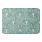 Mint groen, goud, Art Decopatroon, , retro, me Badmat (Voorkant)