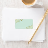 Mint Groen & Goud DIY Print Bruiloft Adres Etiket (Insitu)