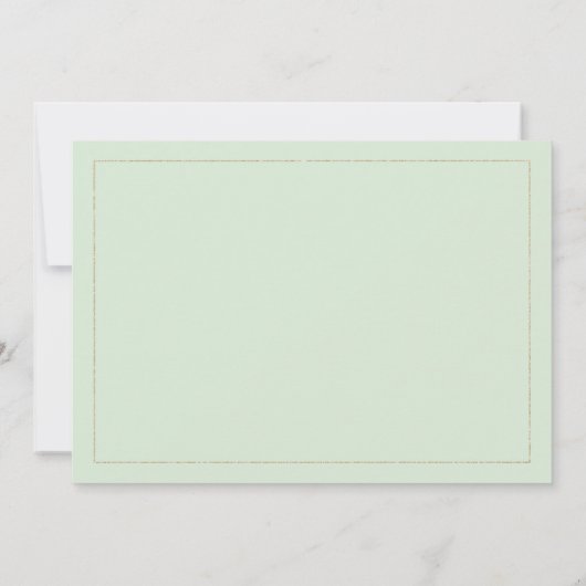 Mint groen goud kleurrijke kolibrie Dank u Kaart (Achterkant)