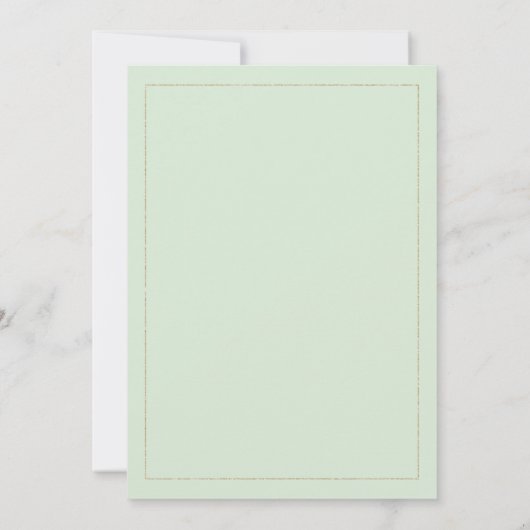 Mint groen goud kleurrijke kolibrie Save The Date Kaart (Achterkant)