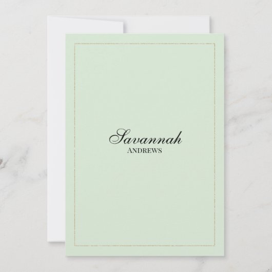 Mint groen goud kleurrijke kolibrie Vrijgezellenfe Kaart (Achterkant)