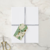 Mint Groen Goud Wit Koeienhuid Cadeaulabel (Met Touw)