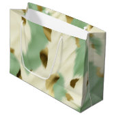 Mint Groen Goud Wit Koeienhuid Groot Cadeauzakje (Voorkant Gekanteld)