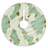 Mint Groen Goud Wit Koeienhuid Kerstboom Rok (Voorkant)