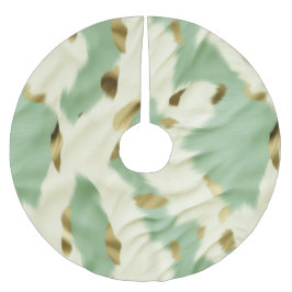 Mint Groen Goud Wit Koeienhuid Kerstboom Rok