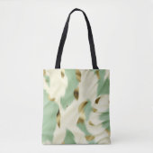Mint Groen Goud Wit Koeienhuid Tote Bag (Voorkant)