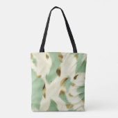 Mint Groen Goud Wit Koeienhuid Tote Bag (Achterkant)