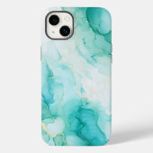 Mint Groen Goud Wit Marmer Case-Mate iPhone Case (Achterkant)