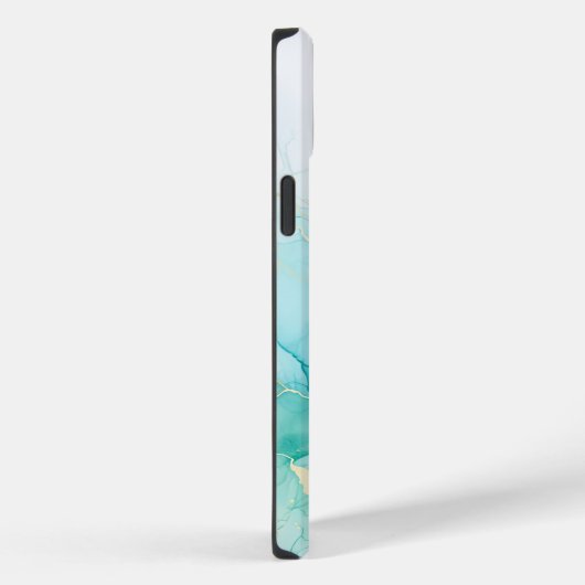 Mint Groen Goud Wit Marmer Case-Mate iPhone Case (Achterkant / Rechts)