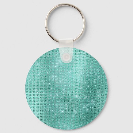 Mint Groen Goud Wit Marmer Sleutelhanger (Achterkant)