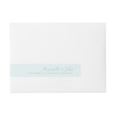 Mint Groen Grijs Bloemen Wraparound Label Adreslabel Wikkel (Voorkant)