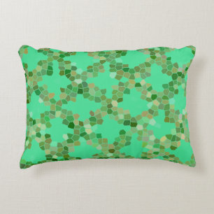 Mint Groen Kleurrijk Patroon Accent Kussen