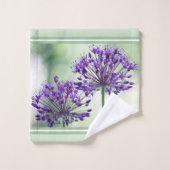 Mint groen met streepaccent bad handdoek (Wasdoekje)