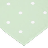Mint-groen met witte pooldots tablecloth tafelkleed (Gekanteld)