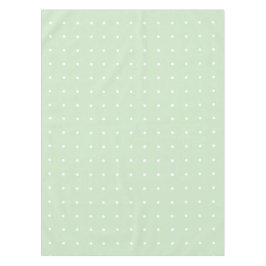 Mint-groen met witte pooldots tablecloth tafelkleed