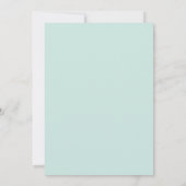 Mint Groen Modern Fotobruiloft Sla de datum op Save The Date (Achterkant)