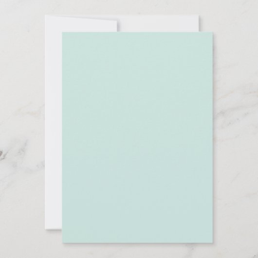 Mint Groen Modern Fotobruiloft Sla de datum op Save The Date (Achterkant)
