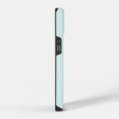 Mint & Groen Modern Initiaal Monogram iPhone Hoesje (Rechterkant)