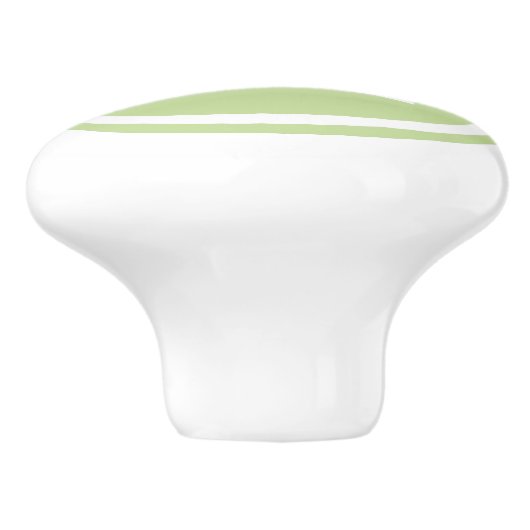 Mint Groen Monogram Gepersonaliseerde Ladeknop Keramische Knop (Zijkant)