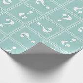 Mint groen mysterie cadeaupapier (Hoek)