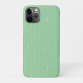 Mint groen ontwerp voor minimale lijnkunst Case-Mate iPhone case (Achterkant)