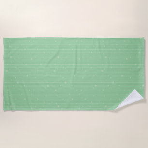 Mint groen ontwerp voor minimale lijnkunst strandlaken