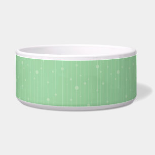 Mint groen ontwerp voor minimale lijnkunst voerbakje