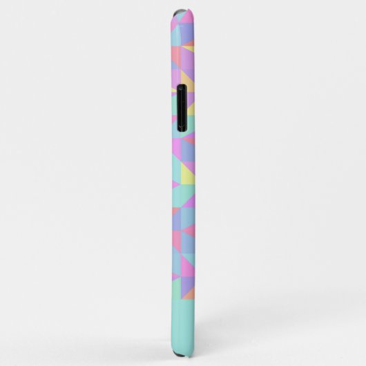 Mint Groen Paarse Blauw Roze Mideeuwse Patroon Case-Mate iPhone Case (Achterkant/rechts)