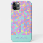 Mint Groen Paarse Blauw Roze Mideeuwse Patroon Case-Mate iPhone Case (Achterkant)