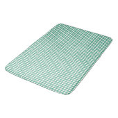 Mint groen polka dot achtergrond patroon badmat (Gekanteld)