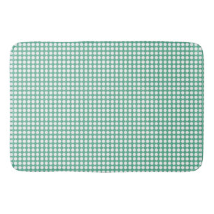 Mint groen polka dot achtergrond patroon badmat