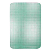 Mint groen polka dot achtergrond patroon badmat (Voorkant Verticaal)