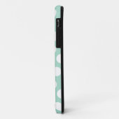 Mint groen Polka-Dot iPhone 5 Hoesje (Achterkant/links)