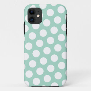 Mint groen Polka-Dot iPhone 5 Hoesje