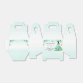 Mint Groen Prinses Jurk Quinceañera Verjaardag Bedankdoosjes (Uitgevouwen)